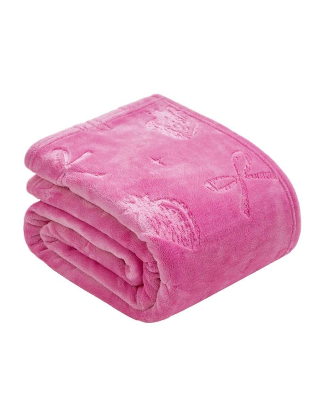 Juicy Couture Berry Embossed Oversized Plush Throw